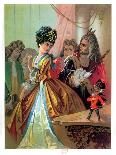Sleeping Beauty: Aged 15, The Princess Meets an Old Woman Spinning-Carl Offterdinger-Mounted Giclee Print