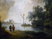 Landscape with River, Circa 1780-Carl Philipp Schallhas-Giclee Print