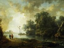 Landscape with River, Circa 1780-Carl Philipp Schallhas-Giclee Print