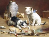 Playful Kittens-Carl Reichert-Giclee Print