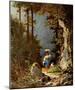 Carl Spitzweg (Girl with goat) Art Poster Print-null-Mounted Poster
