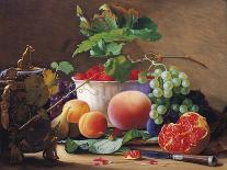 Still Life of Peaches, Pomegranates and Raspberries-Carl Vilhelm-Framed Stretched Canvas