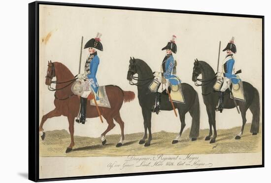 Carl Von Huyne's Dragoner Regiment, Hesse-Cassel, C.1784-J. H. Carl-Framed Stretched Canvas