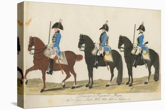 Carl Von Huyne's Dragoner Regiment, Hesse-Cassel, C.1784-J. H. Carl-Stretched Canvas