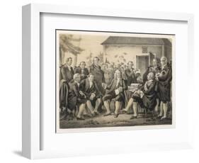 Carl Von Linne Ka Linnaeus Swedish Naturalist Visited by Gustav III 1790-C.a. Dahlstrom-Framed Art Print