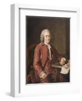 Carl Von Linne Known as Linnaeus Swedish Naturalist and Botanist-A. Roslin-Framed Photographic Print
