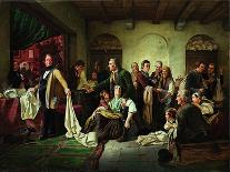 The Silesian Weavers, 1844-Carl Wilhelm Huebner-Framed Giclee Print