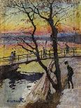 The Footbridge, Lidingobron. 1918-Carl Wilhelmson-Laminated Giclee Print