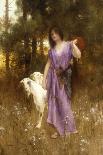 The Shepherdess-Carl Wunnenberg-Framed Stretched Canvas