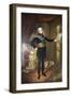 Carl XIII of Sweden oil on board-Per Krafft-Framed Premium Giclee Print