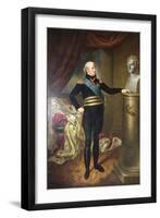 Carl XIII of Sweden oil on board-Per Krafft-Framed Giclee Print