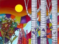 Sunset with Three Trees-Carla Bank-Giclee Print