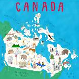 Illustrated Countries UK + Ireland-Carla Daly-Art Print