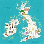 Illustrated Countries UK + Ireland-Carla Daly-Art Print