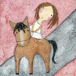 Pink Horse-Carla Sonheim-Mounted Print