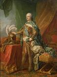 Portrait of Louis XV in Armour-Carle van Loo-Giclee Print