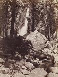 Route creusée dans le tronc d'un séquoia géant,forêt de Mariposa,Californie (Wawona,28 feet-Carleton Emmons Watkins-Giclee Print