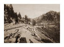 Multnomah Falls, Columbia River, Oregon, 2500 feet., 1867-Carleton Watkins-Art Print