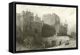 Carlisle Castle, Cumberland-Thomas Allom-Framed Stretched Canvas