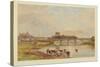 Carlisle from the Sands, 1868-William Henry Nutter-Stretched Canvas