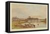 Carlisle from the Sands, 1868-William Henry Nutter-Framed Stretched Canvas