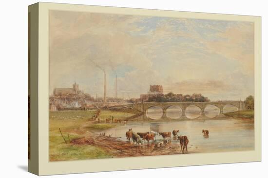 Carlisle from the Sands, 1868-William Henry Nutter-Stretched Canvas