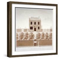 Carlisle House School, Westminster Bridge Road, Lambeth, London, C1820-null-Framed Giclee Print