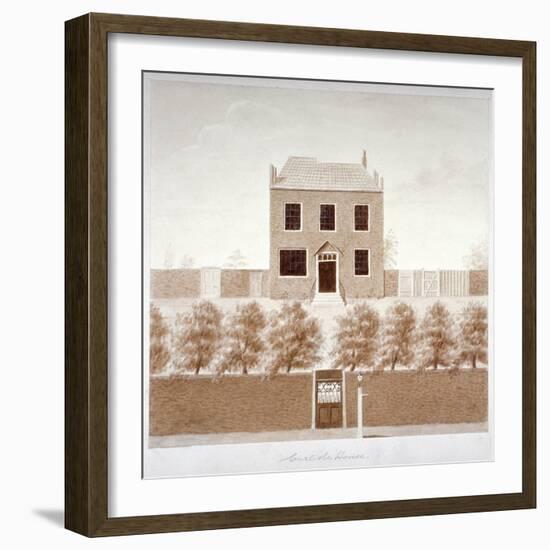 Carlisle House School, Westminster Bridge Road, Lambeth, London, C1820-null-Framed Giclee Print