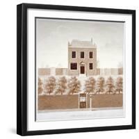 Carlisle House School, Westminster Bridge Road, Lambeth, London, C1820-null-Framed Giclee Print