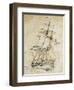 Carlo Alberto Frigate, Which Was Launched in 1853 and Demolished in 1876, Italy, 19th Century-null-Framed Giclee Print