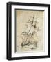 Carlo Alberto Frigate, Which Was Launched in 1853 and Demolished in 1876, Italy, 19th Century-null-Framed Giclee Print