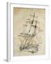 Carlo Alberto Frigate, Which Was Launched in 1853 and Demolished in 1876, Italy, 19th Century-null-Framed Giclee Print