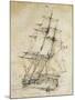 Carlo Alberto Frigate, Which Was Launched in 1853 and Demolished in 1876, Italy, 19th Century-null-Mounted Giclee Print