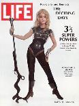 Actress Jane Fonda Wearing Space Age Costume for Title Role in Roger Vadim's Film "Barbarella"-Carlo Bavagnoli-Premium Photographic Print