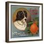 Carlo Brand - Pomona, California - Citrus Crate Label-Lantern Press-Framed Art Print