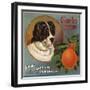 Carlo Brand - Pomona, California - Citrus Crate Label-Lantern Press-Framed Art Print