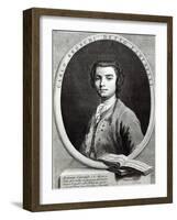 Carlo Broschi, 1735 (Line Engraving)-Jacapo Amigoni-Framed Giclee Print