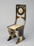 Art Nouveau Style Throne Chair with Asymmetrical Decoration-Carlo Bugatti-Giclee Print