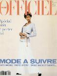 L'Officiel, February 1993 - Chanel: le Tailleur de L'Année Porté Par Tyra-Carlo delia Chiesa-Laminated Art Print