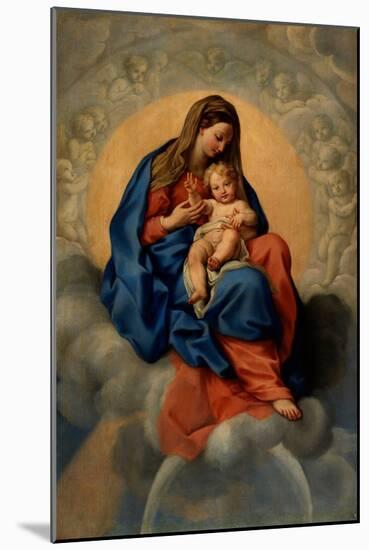 Carlo Maratti / 'La Virgen con el Niño en la Gloria', Second half 17th century, Italian School, ...-CARLO MARATTA-Mounted Poster