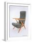 Carlo Mollino Chair-null-Framed Art Print