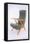 Carlo Mollino Chair-null-Framed Stretched Canvas