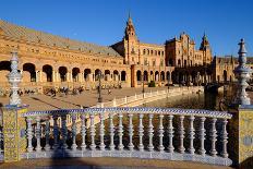 Plaza De Espana, Built for the Ibero-American Exposition of 1929, Seville, Andalucia, Spain-Carlo Morucchio-Framed Photographic Print