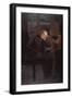 Carlo Rotta (In Brooding and Melancholy Pose)-Giovanni Segantini-Framed Art Print