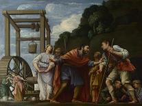 Moses Defending the Daughters of Jethro, 1610-Carlo Saraceni-Framed Giclee Print