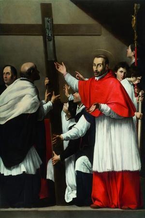 The Exaltation of the Holy Nail with Saint Charles Borromeo
