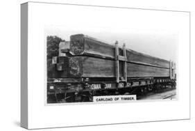 Carload of Douglas Fir, Canada, C1920S-null-Stretched Canvas