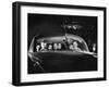 Carload of Happy Movie Fans Incl. Parents with Their Kids Who Get in Free-Francis Miller-Framed Photographic Print