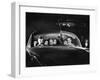 Carload of Happy Movie Fans Incl. Parents with Their Kids Who Get in Free-Francis Miller-Framed Photographic Print