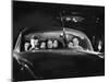 Carload of Happy Movie Fans Incl. Parents with Their Kids Who Get in Free-Francis Miller-Mounted Photographic Print